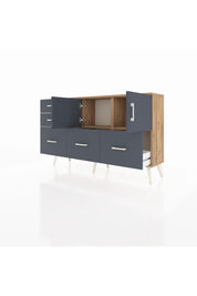 Arges Konsol 2 Raflı 5 Çekmeceli 2 Kapaklı 132x30x83 - S144M049V26A