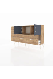 Arges Konsol 2 Raflı 5 Çekmeceli 2 Kapaklı 132x30x83 - S144M049V27A