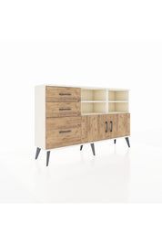Arges Konsol 4 Raflı 3 Çekmeceli 2 Kapaklı 132x30x83 - S144M050V03A