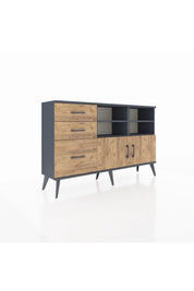 Arges Konsol 4 Raflı 3 Çekmeceli 2 Kapaklı 132x30x83 - S144M050V12A
