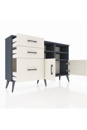 Arges Konsol 4 Raflı 3 Çekmeceli 2 Kapaklı 132x30x83 - S144M050V13A