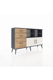 Arges Konsol 4 Raflı 3 Çekmeceli 2 Kapaklı 132x30x83 - S144M050V15A