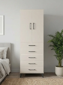 Kronos Dolap 2 Raflı 5 Çekmeceli 2 Kapaklı 60x59x182 Aytaşı-Aytaşı