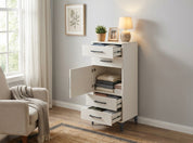 Hyperion Dolap Tek Raflı 5 Çekmeceli Tek Kapaklı 44x44x134 Aytaşı-Aytaşı