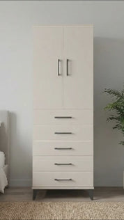 Kronos Dolap 2 Raflı 5 Çekmeceli 2 Kapaklı 60x59x182 Aytaşı-Aytaşı