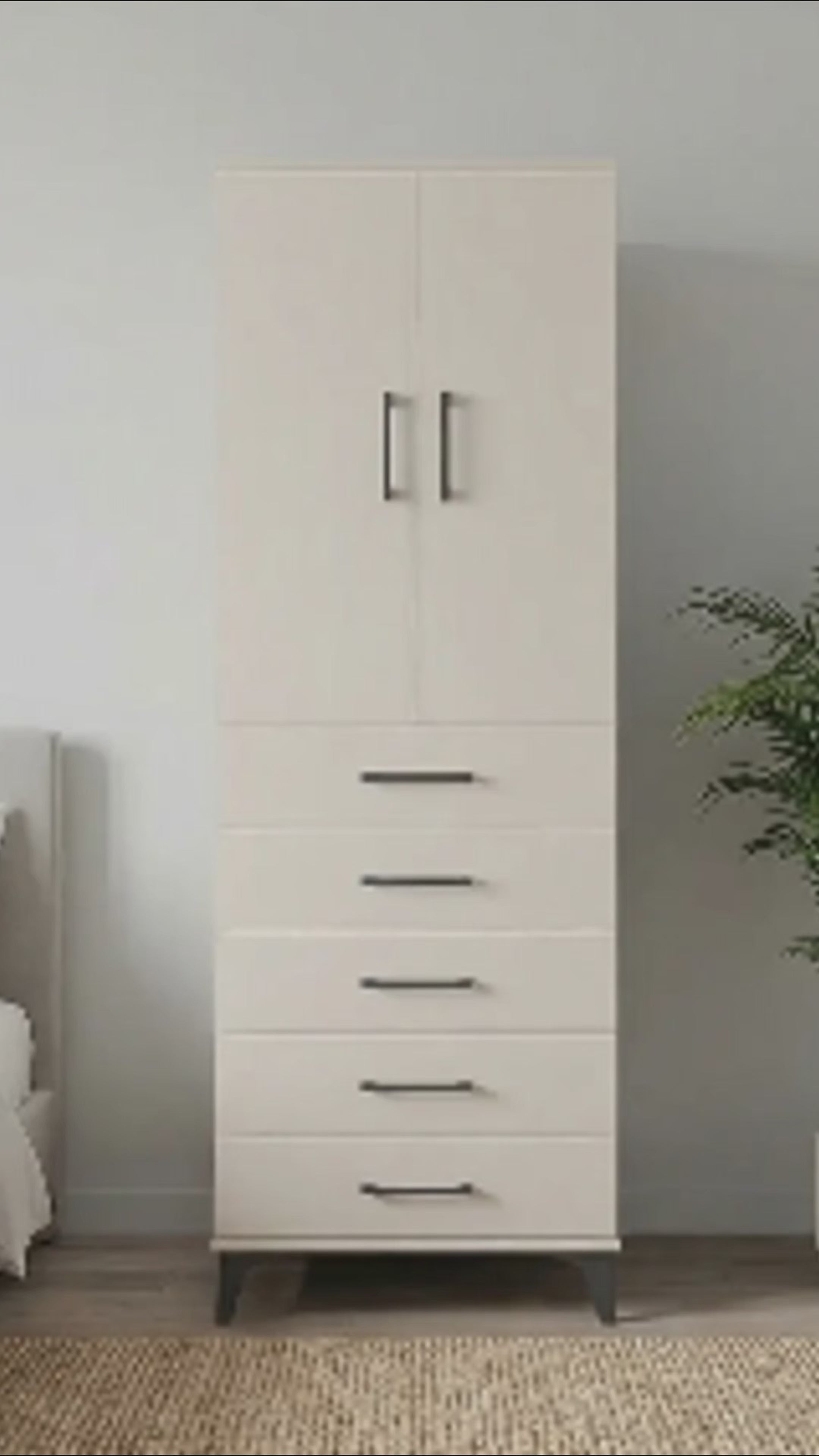 Kronos Dolap 2 Raflı 5 Çekmeceli 2 Kapaklı 60x59x182 Aytaşı-Aytaşı