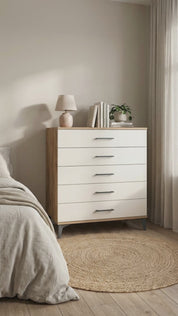 Kronos Şifonyer 5 Çekmeceli 88x59x96 Çam-Aytaşı